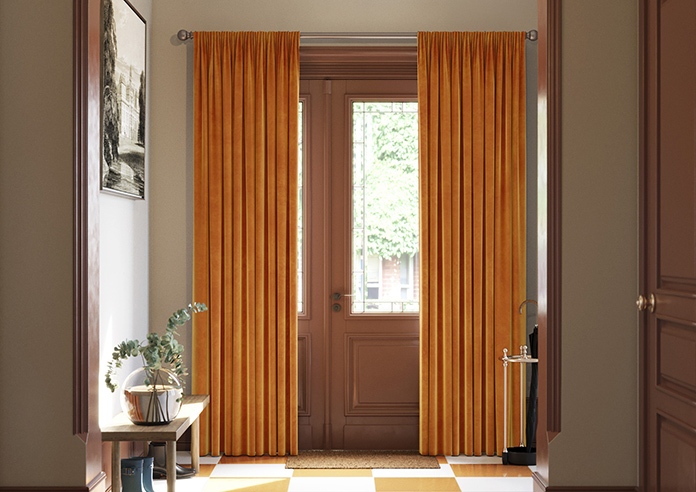 Odessa Velvet, Nectarine - Made to Measure Curtains - Image 3